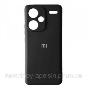Чохли, бампера Чехлы, бампера ^/--/^ Xiaomi Redmi Note 13 Pro+ Plus Силиконовый чехол Микрофибра (черный) ^_^^^ Xiaomi Redmi Note 13 Pro+ Plus Силіконовий чохол Мікрофібра (чорний) - фото фото фото
