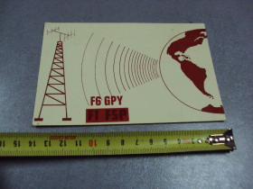 СРСР СССР ^/--/^ карточка радиообмена QSL франция 1980 №2360 ^_^^^ QSL франція 1980 No 2360 - фото фото фото