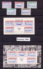 Транспорт Транспорт ^/--/^ Авиация EU  Гернси - Сарк 1966 г MNH -  зуб + б/з блоки -  JFK ^_^^^ Авіація EU Гернсі - Сарк 1966 р MNH - зуб + б/з блоки - JFK - фото фото фото