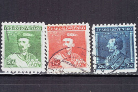 Чехословаччина Чехословакия ^/--/^ Чехословакия. 100 лет со дня рождения Мирослава Тырша       (серия без 1 м.) 1932 г. ^_^^^ Чехословаччина. 100 років від дня народження Мирослава Тирша (серія без 1 м.) 1932 - фото фото фото