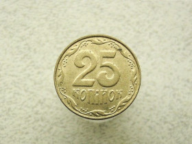 Обігові Обиходные ^/--/^ 25 копійок 2011 рік Україна  (117) ^_^^^ 25 копеек Украина 2012 год (117) - фото фото фото