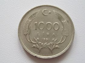 Туреччина Турция ^/--/^ Турция 1000 лир 1991 года #15415 ^_^^^ Туреччина 1000 лір 1991 року #15415 - фото фото фото