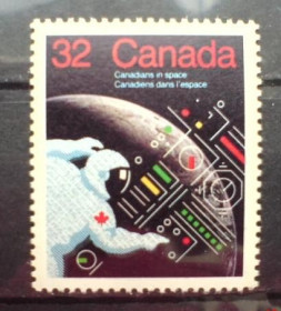 Освоєння космосу Освоение космоса ^/--/^ Канада Canada Space 1985  1046 -Canadians in space MNH ^_^^^ Канада Canada Space 1985 1046 Canadians in space MNH - фото фото фото