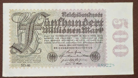 Німеччина Германия ^/--/^ Германия Німеччина 500000000 марок 1923 ^_^^^ Германия Германия — 500000000 марок 1923 - фото фото фото