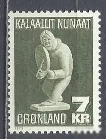 Інші країни Другие страны ^/--/^ Гренландия 1979 национальное искусство 1 /--/ м. ^_^^^ Гренландія 1979 національне мистецтво 1 /--/ м. - фото фото фото