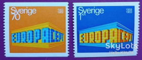 Скандинавія Скандинавия ^/--/^ Швеция 1969 Европа CEPT Mi 634 /--/ А-635 /--/ А MNH ^_^^^ Швеція 1969 Європа CEPT Mi 634 /--/ А-635 /--/ А MNH - фото фото фото
