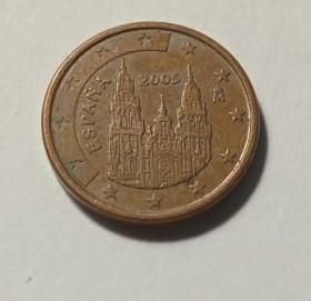 Інше Другое ^/--/^ Іспанія. 1 євроцент. 2005. ^_^^^ Испания. 1 евроцент. 2005. - фото фото фото