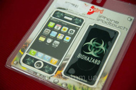 Інше Другое ^/--/^ Наклейки BIOHAZARD на iPhone - фото фото фото