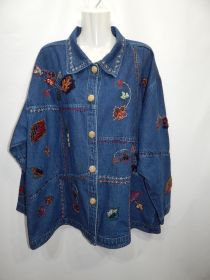 Куртки Куртки ^/--/^ Куртка джинсовая женская Vintage dressbarn, UKR 56-58 011 /--/ DG (в указанном размере, только 1 шт) ^_^^^ Куртка джинсова жіноча Vintage dressbarn, UKR 56-58 011 /--/ DG (у зазначеному розмірі, тільки 1 шт) - фото фото фото