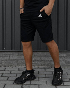 Шорти Шорты ^/--/^ Шорты мужские Kukuruza Adidas черные # ^_^^^ Шорти чоловічі Kukuruza Adidas чорні - фото фото фото