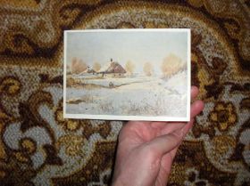 СРСР СССР ^/--/^ Ловлять снігура. Худ.С.Васильківський 1956 /--/ р. ^_^^^ Ловят снегура. Худ.С.Васильковский 1956 /--/ г. - фото фото фото