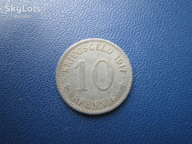 Інше Другое ^/--/^ Монета 10 пфенігів Німеччина 1917 нотгельд Менден  (Зауерланд) цинк стан ^_^^^ Монета 10 пфеннигов Германия 1917 нотгельд Менден (Зауэрланд) цинк состояние - фото фото фото