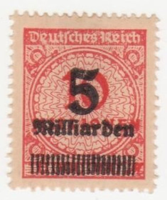 Веймарська республіка Веймарская республика ^/--/^ Германия   ( Рейх) 1923 г. №  332 * ^_^^^ Німеччина (Рейх) 1923 р. No 332* - фото фото фото