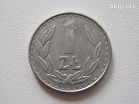 - року - года ^/--/^ Польша 1 злотый 1987 года #14127 ^_^^^ Польща 1 злотий 1987 #14127 - фото фото фото