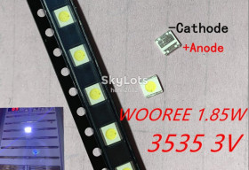 Світлодіоди Светодиоды ^/--/^ Светодиод подсветки TV 1 /--/ Вт 3 /--/ В 1 /--/ W 3 /--/ V 3535 3537 WM /--/ 35 /--/ E /--/ 1 /--/ F-YR /--/ 07-eB WOOREE  1 /--/ шт ^_^^^ Світлодіод підсвічування TV 1 /--/ Вт 3 /--/ В 1 /--/ W 3 /--/ V 3535 3537 WM /--/ 35 /--/ E /--/ 1 /--/ F-YR /--/ 07-eB WOOREE 1 /--/ шт - фото фото фото