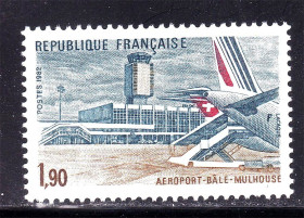 Транспорт Транспорт ^/--/^ Авиация .  Франция   1982 г MNH - аэропорт ^_^^^ Авіація . Франція 1982 MNH - аеропорт - фото фото фото