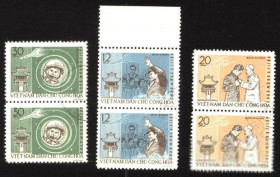 Інші країни Другие страны ^/--/^ Вьетнам 1962 г . № 217 - 219 гашеная серия пары ^_^^^ В'єтнам 1962 р. No 217 - 219 гашена серія пари - фото фото фото