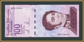 Венесуела Венесуэла ^/--/^ Венесуэла 100 боливаров 2021  (2022) P-119  (119 /--/ a) UNC ^_^^^ Венесуела 100 боліварів 2021 (2022) P-119 (119 /--/ a) UNC - фото фото фото