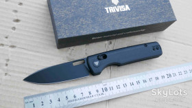 Ножі, мультітули Ножи, мультитулы ^/--/^ TRIVISA Sabretooth-BM, 14 /--/ C /--/ 28 /--/ N Black, Micarta Black, Ceramic Ball Bearing, Outdoor, EDC, Crossbar Lock - фото фото фото
