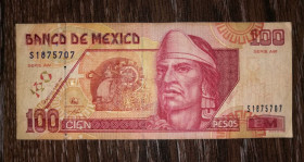 Мексика Мексика ^/--/^ Mexico 100 песо 10 травня 1996 Мексика. Нечаста. - фото фото фото
