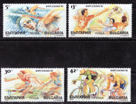 Спорт Спорт ^/--/^ Болгария. Олимпийские игры – Барселона   (серия)** 1990 г. ^_^^^ Болгарія. Барселона (серія) 1990 - фото фото фото