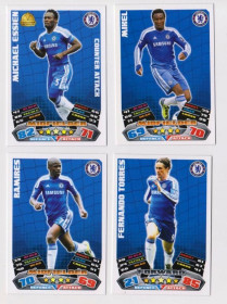 Інше Другое ^/--/^ Футбольные карточки MATCH ATTAX 2011-2012 Premier League  Футбольный клуб CHELSEA  4 шт.  ^_^^^ Футбольні картки MATCH ATTAX 2011-2012 Premier League Футбольний клуб CHELSEA 4 шт. - фото фото фото