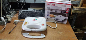 Вафельниці Вафельницы ^/--/^ Бутербродница / Сэндвичница Saturn ST-EC /--/ 1082 № 21180807 ^_^^^ Бутербродниця / Сендвічниця Saturn ST-EC /--/ 1082 No 21180807 - фото фото фото