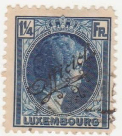 Бенілюкс Бенилюкс ^/--/^ Люксембург officiel  1926 г № 170 гашеная ^_^^^ Люксембург officiel 1926 р. No 170 гашена - фото фото фото