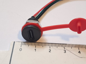 Порти, роз'єми Порты, разъемы ^/--/^ Роз&amp;apos;єм,коннектор USB-C 4 /--/ PIN Врізний під отвір 11 /--/ мм ^_^^^ Разъем, коннектор USB-C 4 /--/ PIN Врезной под отверстие 11 /--/ мм - фото фото фото