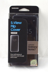 Чохли, бампера Чехлы, бампера ^/--/^ Чехол флип Samsung Galaxy Note 7 S-View голубой EF-ZN /--/ 930 /--/ CLEGUS  (оригинал) ^_^^^ Чехол фліп Samsung Galaxy Note 7 S-View блакитний EF-ZN /--/ 930 /--/ CLEGUS (оригінал) - фото фото фото