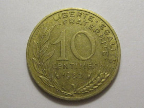 Франція Франция ^/--/^ Франция 10 сантимов 1982 года 3 /--/ П /--/ 986 ^_^^^ Франція 10 сантимів 1982 3 /--/ П /--/ 986 - фото фото фото