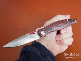 Ножі, мультітули Ножи, мультитулы ^/--/^ TwoSun TS /--/ 386-G /--/ 10 Red, D /--/ 2 Satin, Wong Design, Flipper, KVT Ceramic Ball Bearing, Outdoor, Tactical, EDC, Liner Lock - фото фото фото