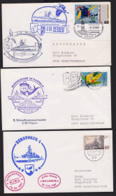 Тематичні колекції Тематические коллекции ^/--/^ Флот . Германия  3 /--/ и  ХМК  СГ   1989 г - каше -   ВМФ - ^_^^^ Флот . Німеччина 3 /--/ і ХМК СГ 1989 р - каше - ВМФ - - фото фото фото