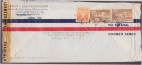 Америка Америка ^/--/^ Куба 1946 ВОЕННАЯ ЦЕНЗУРА WWII ЦЕНЗУРИРОВАННОЕ ПИСЬМО ВТОРОЙ МИРОВОЙ ВОЙНЫ ОБЛАТКА ПОЧТА 3 /--/ м ^_^^^ Куба 1946 ВІЙСЬКОВИЙ ЦЕНЗУРА WWII ЦЕНЗУРОВАНИЙ ПИСЬМ ДРУГОЇ СВІТОВОЇ ВІЙНИ ОБЛАТКА ПОШТА 3 /--/ М - фото фото фото