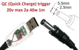 Інше Другое ^/--/^ Кабель-переходник QC (Quick Charge) 20 /--/ v USB Type-A (max 2 /--/ a, 40 /--/ w) на 5.5 /--/ x /--/ 2.5 /--/ mm TS /--/ 100, SH /--/ 72, D /--/ 60, T /--/ 12  ^_^^^ Кабель-перехідник QC (Quick Charge) 20 /--/ v USB Type-A (max 2 /--/ a, 40 /--/ w) на 5.5 /--/ x /--/ 2.5 /--/ mm TS /--/ 100, SH /--/ 72, D /--/ 60, T /--/ 12 - фото фото фото