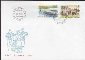Європа Европа ^/--/^ Финляндия 1981 ЕВРОПА ТАНЦЫ КОСТЮМЫ МУЗЫКА КУЛЬТУРА ТРАДИЦИИ ЭТНОГРАФИЯ КПД Mi.881-882 ^_^^^ Фінляндія 1981 ЄВРОПА ТАНЦІ КОСТЮМИ МУЗИКИ КУЛЬТУРА ТРАДИЦІЇ ЕТНОГРАФІЯ КПД Mi.881-882 - фото фото фото