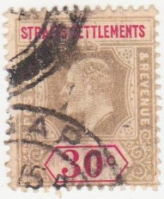 Великобританія Великобритания ^/--/^ Англия    (Стрейтс-Сетлментс) 1902 г..№ 88 гашеная ^_^^^ Англія (Стрейтс-Сетлментс) 1902 р. No 88 гашена - фото фото фото