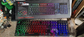 Клавіатури Клавиатуры ^/--/^ Игровая клавиатура с подсветкой RGB REAL-EL Comfort 7090 Backlit USB № 24050231 ^_^^^ Ігрова клавіатура з підсвічуванням RGB REAL-EL Comfort 7090 Backlit USB No 24050231 - фото фото фото