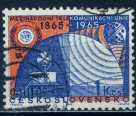 Освоєння космосу Освоение космоса ^/--/^ Чехословакия. 100 лет ITU  (серия) 1965 г. ^_^^^ Чехословаччина. 100 років ITU (серія) 1965 - фото фото фото