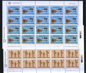 Малі Держави Європи Малые Государства Европы ^/--/^ ZM Кипр 1985 г MNH - 2-а листа ^_^^^ ZM Кіпр 1985 MNH - 2-а аркуша - фото фото фото