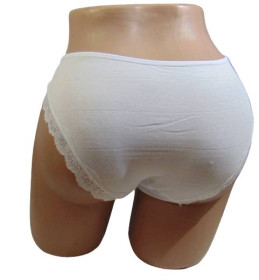 Труси Трусы ^/--/^ Трусики слипы с кружевом  Ouno 8318 L-XL белые ^_^^^ Трусики сліпи з мережевим Ouno 8318 L-XL білі - фото фото фото