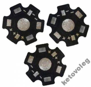 Світлодіоди Светодиоды ^/--/^ 1-3-5 /--/ W PCB 20 /--/ х /--/ 1,2 мм для LED алюминий 3-шт ^_^^^ 1-3-5 /--/ W PCB 20 /--/ х /--/ 1,2 мм для LED алюміній 3-шт - фото фото фото