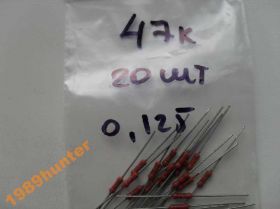 Резистори Резисторы ^/--/^ Резисторы 47 /--/ К 0,125 Вт (10 /--/ шт.) ^_^^^ Резистори 47 /--/ К 0,125 Вт (10 /--/ шт.) - фото фото фото