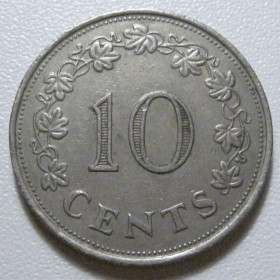 Мальта Мальта ^/--/^ Мальта 10 центів 1972 року 40540 ^_^^^ Мальта 10 центов 1972 года 40540 - фото фото фото