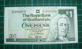 Великобританія Великобритания ^/--/^ Шотландия 1 фунт 1997  Royal Bank of Scotland UNC! ^_^^^ 1 фунт 1997 Royal Bank of Scotland UNC! - фото фото фото