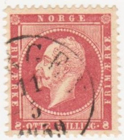 Скандинавія Скандинавия ^/--/^ Норвегия 1856  г. № 5 а гашеная ^_^^^ Норвегія 1856 р. No 5 а гашена - фото фото фото