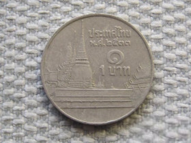Таїланд Таиланд ^/--/^ Таиланд 1 бат 1990 года 5956 ^_^^^ Таїланд 1 бат 1990 року 5956 - фото фото фото