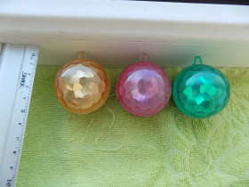 Ялинкові іграшки Ёлочные игрушки ^/--/^ Елочные игрушки пластик Шары СССР 3 шт ^_^^^ Іграшки пластик Шари СРСР 3 шт - фото фото фото