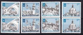 Балканський півострів Балканский полуостров ^/--/^ EU Югославия  1982  г MNH -  пары - архитектура ^_^^^ EU Югославія 1982 MNH - пари - архітектура - фото фото фото