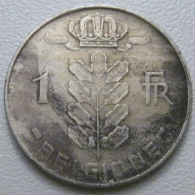 Бельгія Бельгия ^/--/^ Бельгія 1 франк 1970 року Belgique 42614 ^_^^^ Бельгия 1 франк 1970 года Belgique 42614 - фото фото фото